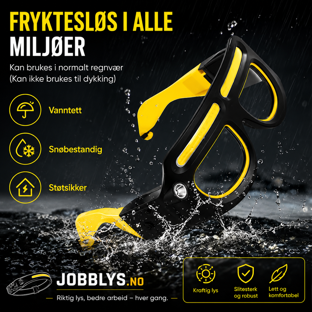 Beskyttelsesbriller med LED-lys